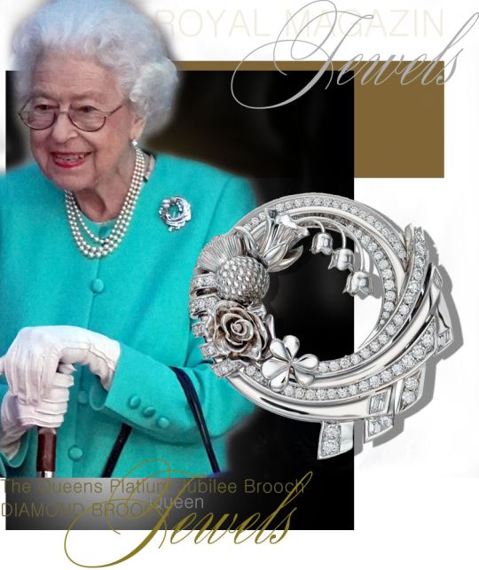 Platinum Jubilee Diamond Brooch