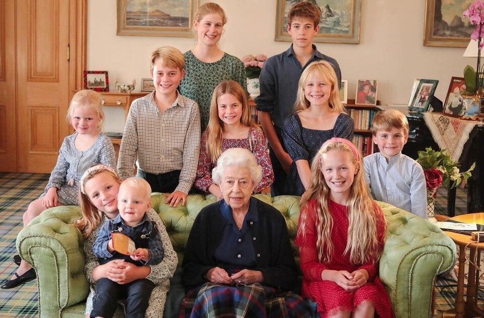 Queen Elizabeth II. mit Familie