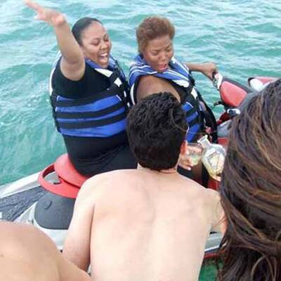 In Miami: Queen Latifah fährt besoffen Jetski!