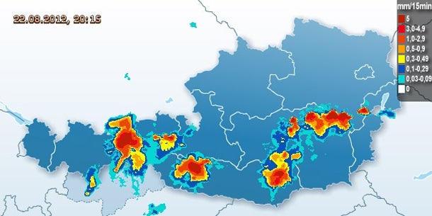 aktuelle Wetterkarte