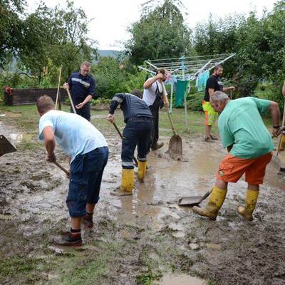 Hochwasser in Brixen im Thale 