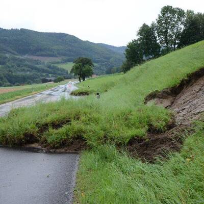 Hochwasser in Brixen im Thale 