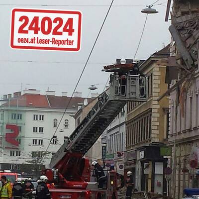 Wohnhaus in Wien nach Explosion eingestürzt
