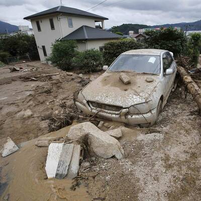 Gewaltiger Erdrutsch in Japan