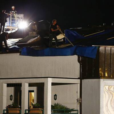 Bäume stürzten auf Autos