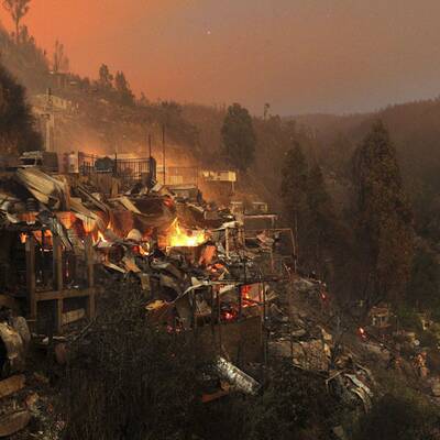 Flammen-Inferno in Valparaiso