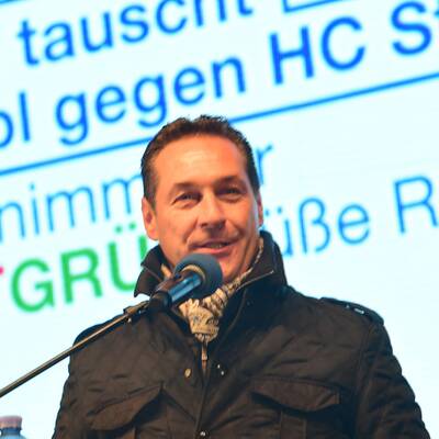 Strache am Stephansplatz