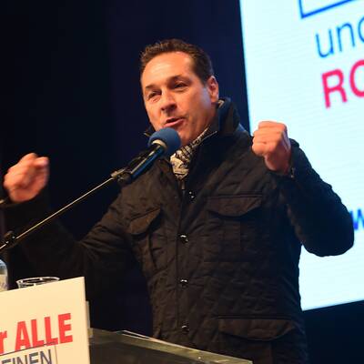 Strache am Stephansplatz