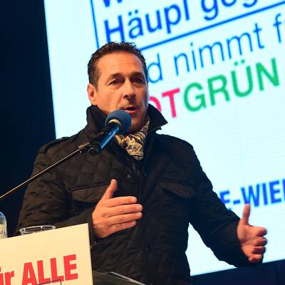 Strache am Stephansplatz