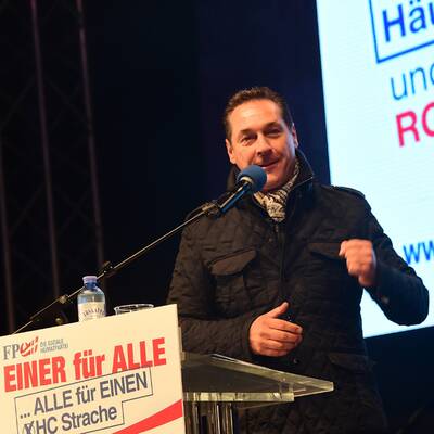 Strache am Stephansplatz