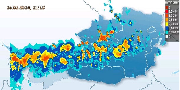 Unwetter-Alarm: Überflutungen drohen