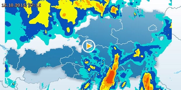 Schnee im Westen, Regenwalze im Osten