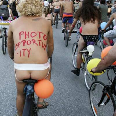 6. jährlicher Weltnacktradeltag