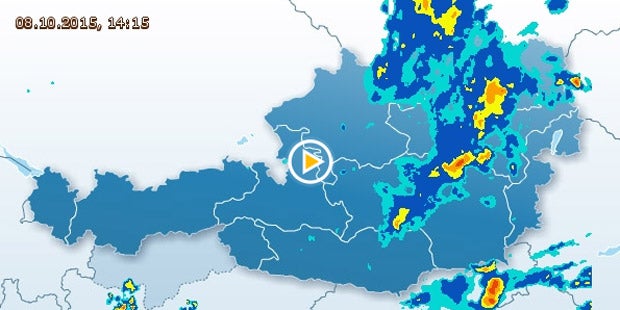 Regen-Walze hängt über Österreich fest