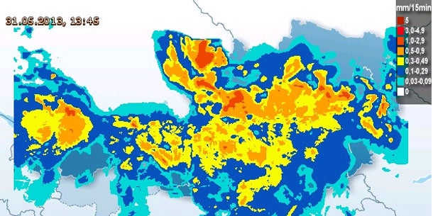 Starkregen überflutet Österreich