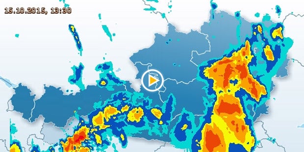 Schnee im Westen, Regenwalze im Osten