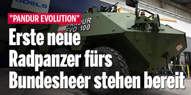 Erste neue Radpanzer fürs Bundesheer stehen bereit
