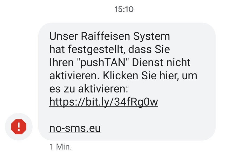 Achtung: Diese SMS sofort löschen