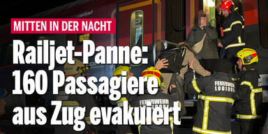 Railjet-Panne: 160 Passagiere mitten in der Nacht evakuiert