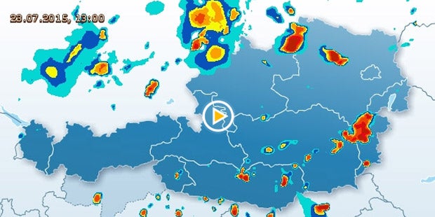 Gewitter machen die Hitze kalt