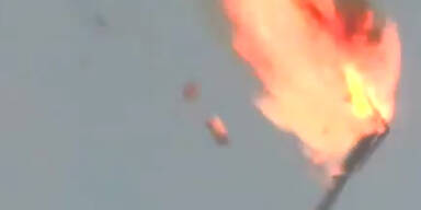 Russische Rakete nach Start explodiert