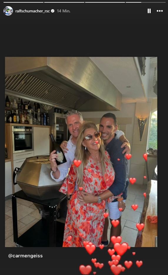 Freunde gratulieren Ralf und seinem Etienne