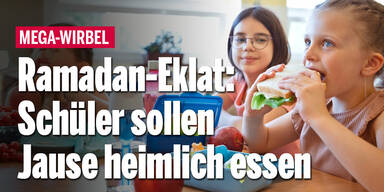 Ramadan-Eklat: Schüler sollen Jause heimlich essen
