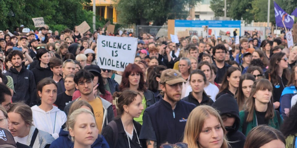 Rammstein-Demo in Wien