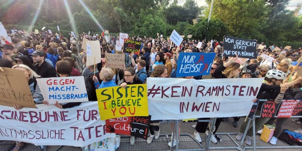 Rammstein-Demo in Wien