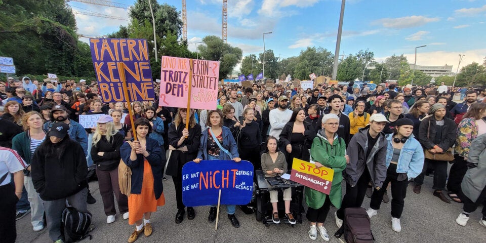 Rammstein-Demo in Wien