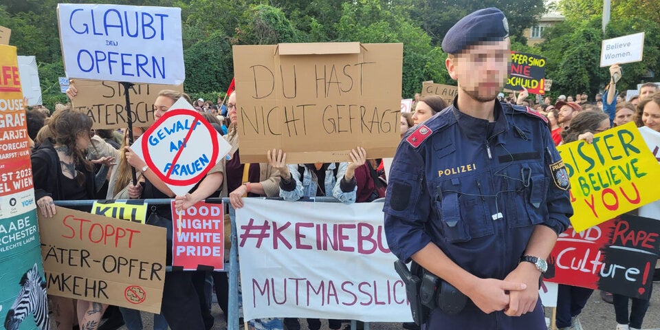 Rammstein-Demo in Wien