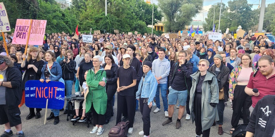 Rammstein-Demo in Wien