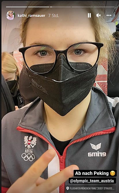 Platz1: Ski-Crosserin Ramsauer ist bereits deit Mittwoch in China.