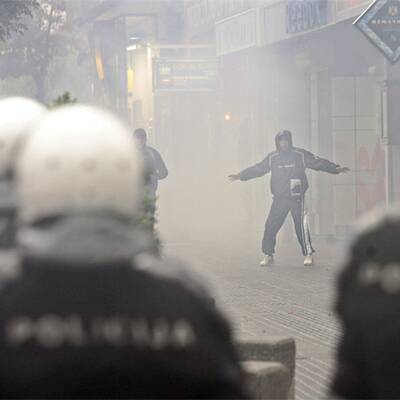 Krawalle in Belgrad