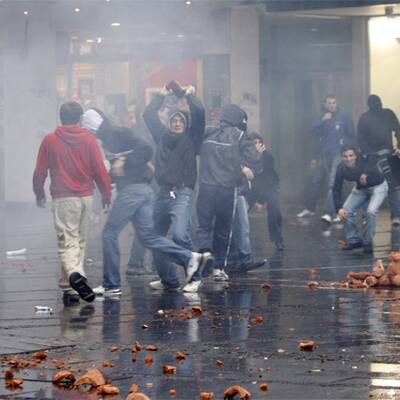 Krawalle in Belgrad
