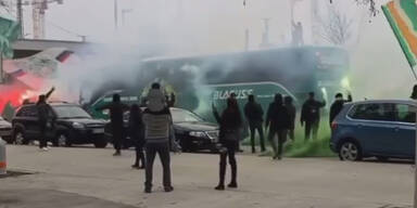 Ultras verabschieden Rapid vor Salzburg-Hit