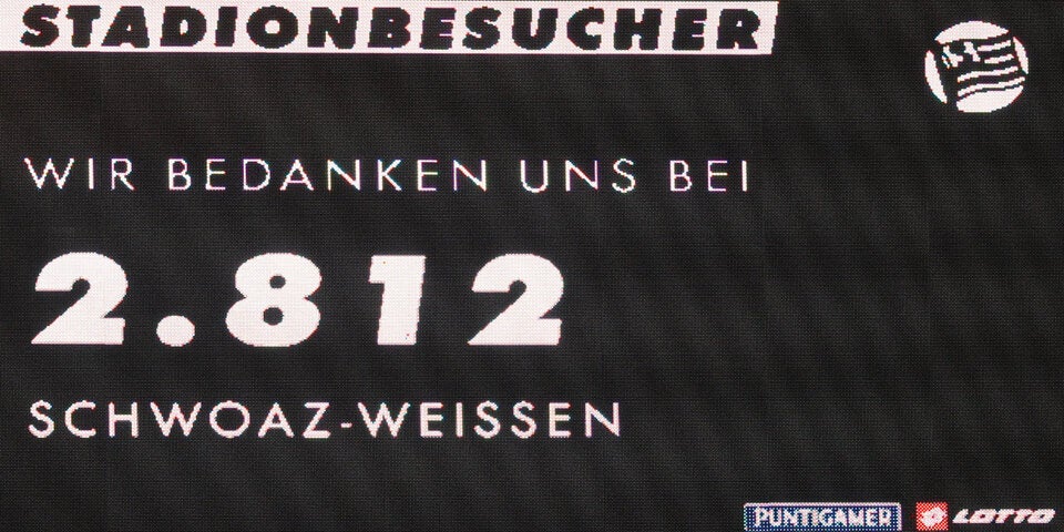 1:1 - Rapid nimmt Punkt in Graz mit