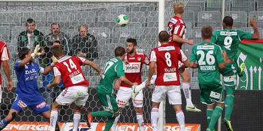 Rapid baut mit 2:0 gegen Ried EL-Frust ab