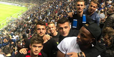 Rapid-Stars fieberten bei Mailand-Derby mit