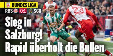 Rapid beendet schwarze Serie in Salzburg
