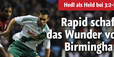 Rapid schafft das Wunder von Birmingham