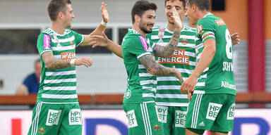 1:0 - Rapid siegt in Hartberg und festigt Platz zwei