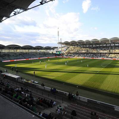 Fanprotest bei den Hütteldorfern