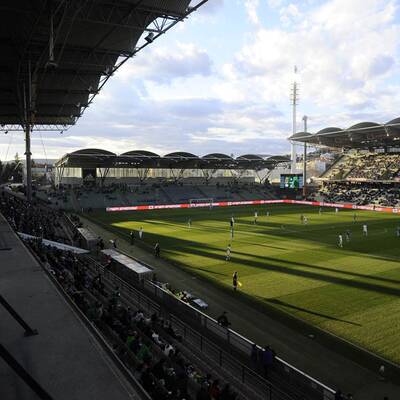 Fanprotest bei den Hütteldorfern