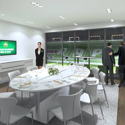 Das wird Rapids VIP-Bereich im Allianz-Stadion