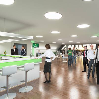 Das wird Rapids VIP-Bereich im Allianz-Stadion