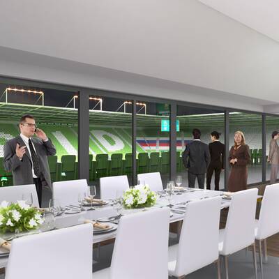 Das wird Rapids VIP-Bereich im Allianz-Stadion