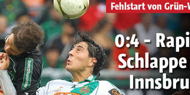 0:4 - Rapid-Schlappe in Innsbruck