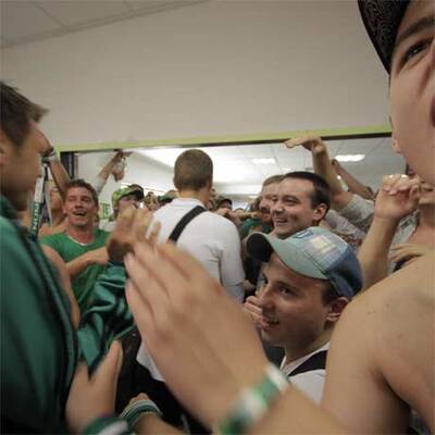 Fans empfangen Rapids Wunderteam