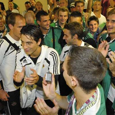 Fans empfangen Rapids Wunderteam